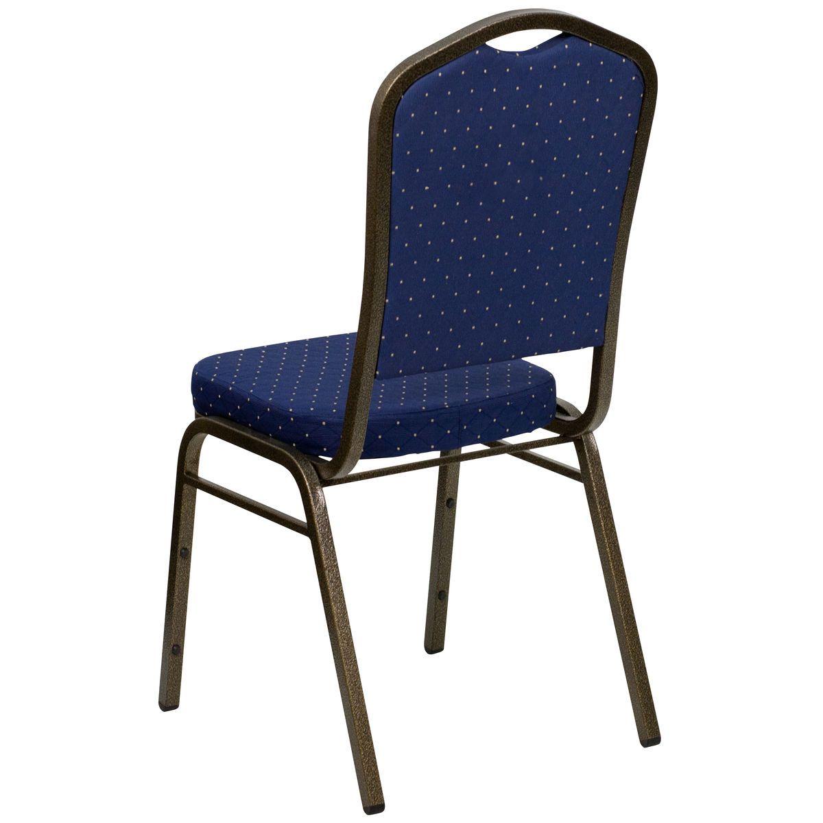 Blue Dot Crown Logo - Navy Blue Fabric Banquet Chair FD-C01-GOLDVEIN-S0810-GG ...