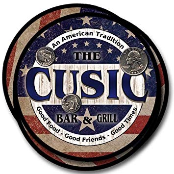 VVA Friends Logo - Amazon.com | Cusic Bar&Grill Family Name Neoprene Rubber Coasters ...