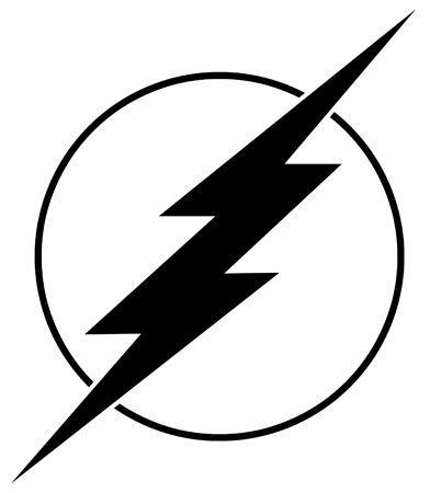 White Flash Logo - flash superhero logo black and white - Google Search | Halloween ...
