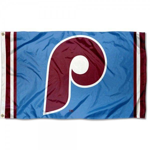 Retro Phillies Logo - Philadelphia Phillies Retro Vintage Logo Flag and Philadelphia ...