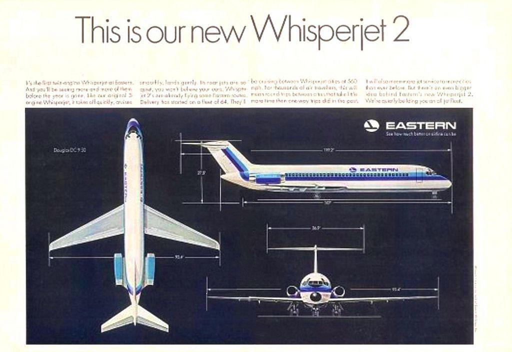 Whisper Jet Logo - Eastern Air Lines Whisperjet | An EAL ad introducing the DC-… | Flickr