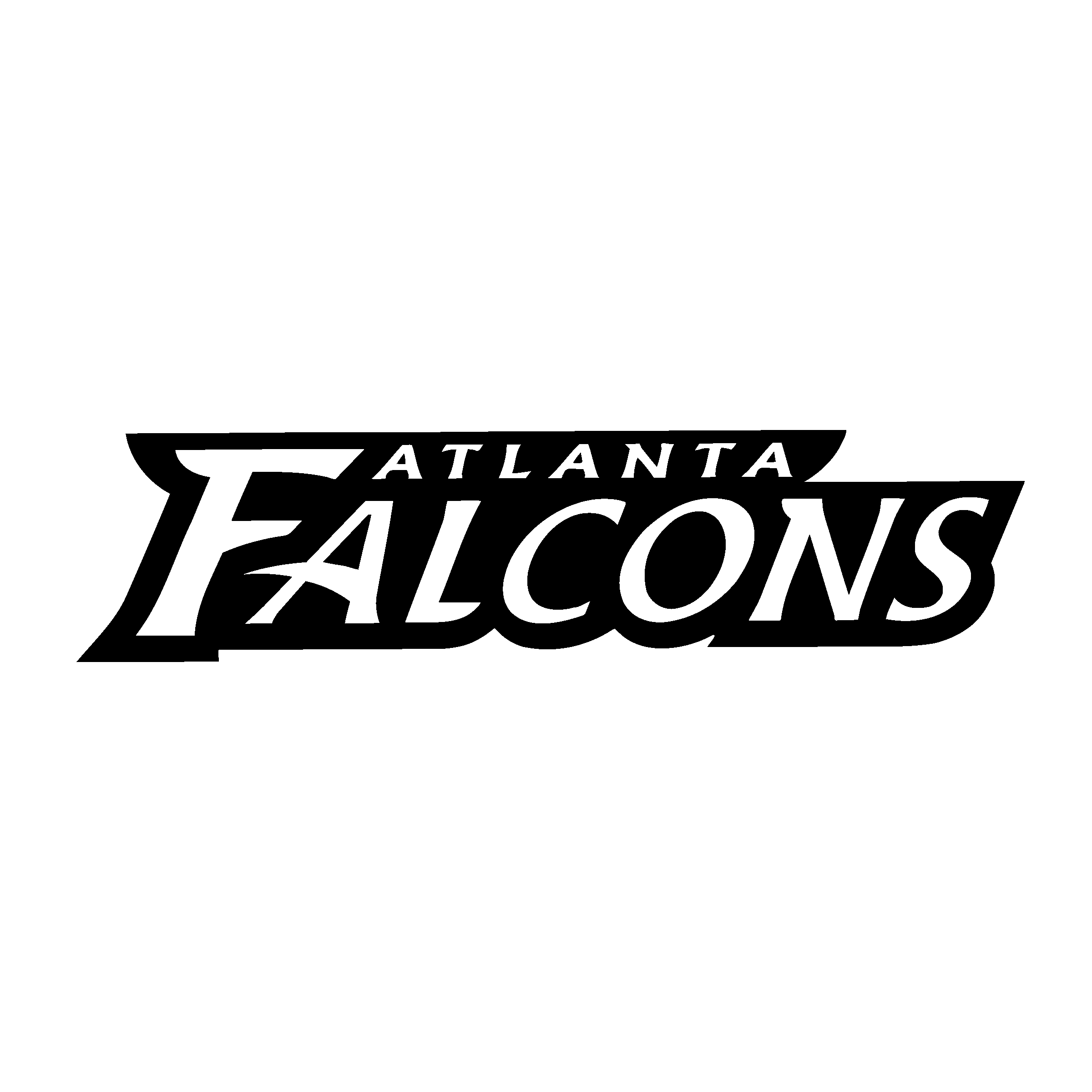 White Falcons Logo - Atlanta Falcons Logo SVG Vector & PNG Transparent - Vector Logo Supply