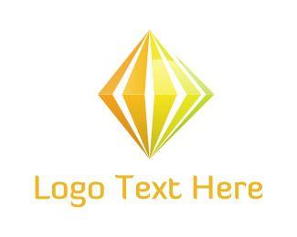 Yellow Diamond Logo - Orange Logo Maker