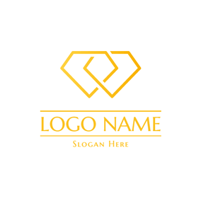 Yellow Diamond Logo - Free Diamond Logo Designs. DesignEvo Logo Maker