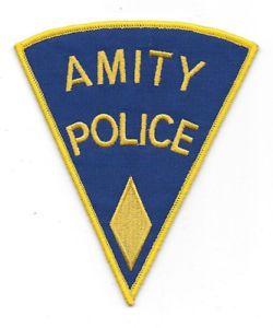 Yellow Diamond Logo - Jaws Movie Amity Police Sheriff Logo Shoulder Patch, Yellow Diamond