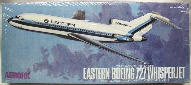 Whisper Jet Logo - Eastern Boeing 727 WHisperjet, Aurora 351 (1972)