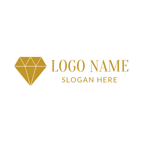 Yellow Diamond Logo - Big Yellow Diamond logo design. Jewelry Logo. Logo design, Logos