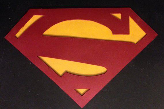 New 52 Superman Logo - Superman NEW 52 chest emblem for cosplay or display tribute. | Etsy