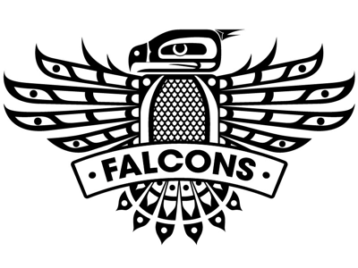 White Falcons Logo - Falcons Logo