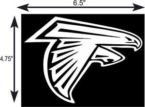 White Falcons Logo - Atlanta Falcons Logo Window WALL DECAL * Vinyl Car STICKER