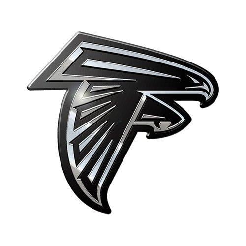 White Falcons Logo - Atlanta Falcons Logo Auto Emblem