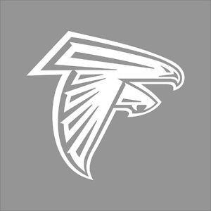 White Falcons Logo - Atlanta Falcons NFL Team Logo 1 Color Vinyl Decal Sticker Car Window