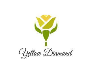 Yellow Diamond Logo - Yellow Diamond Logo design - This logo design is like a diamond in ...