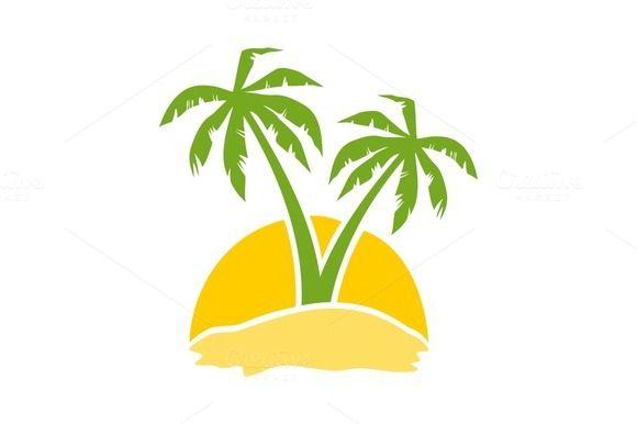 Yellow Palm Tree Logo - Restaurant Logo With Yellow Diamond And Black Palm Tree - Clip Art ...