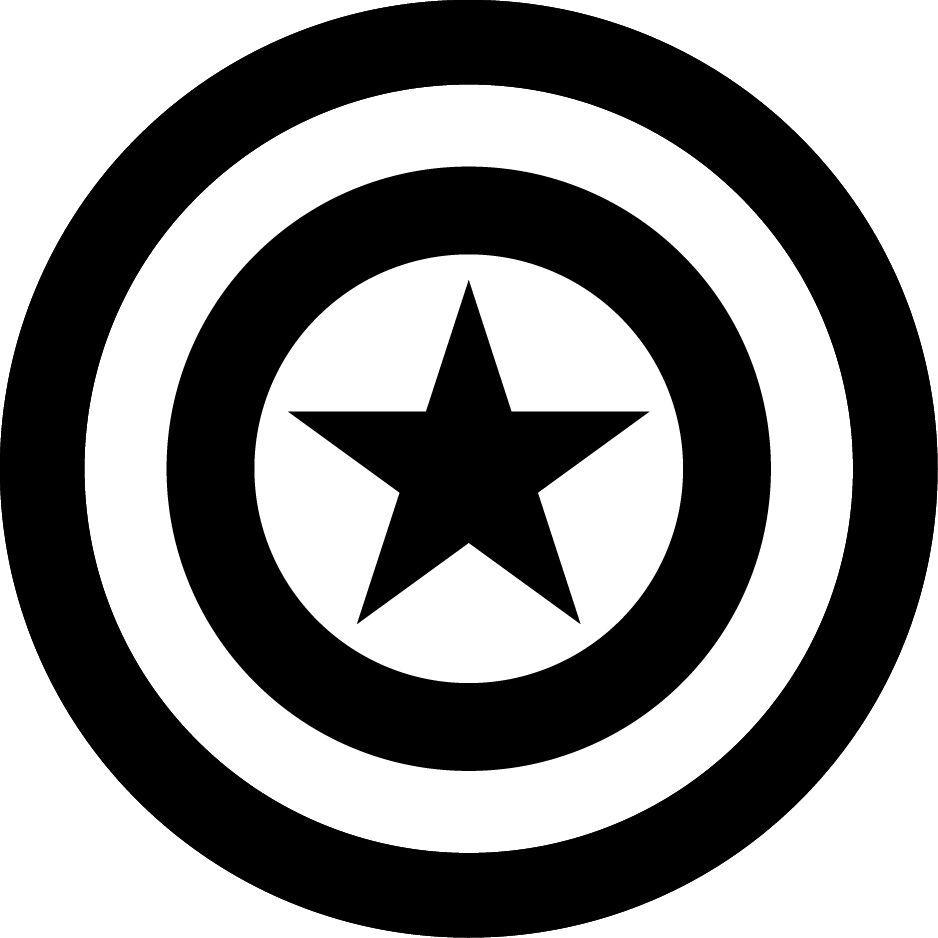 Black and White Superhero Logo - Captain marvel logo picture black and white download