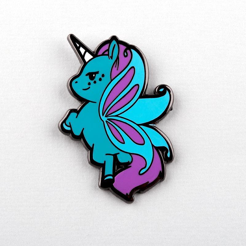Flying Unicorn Logo - Magic Flying Unicorn Pin – TeeTurtle