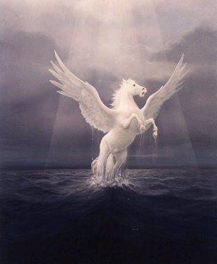 Flying Unicorn Logo - Unicorns images Unicorn Ready to Fly From The Sea wallpaper and ...