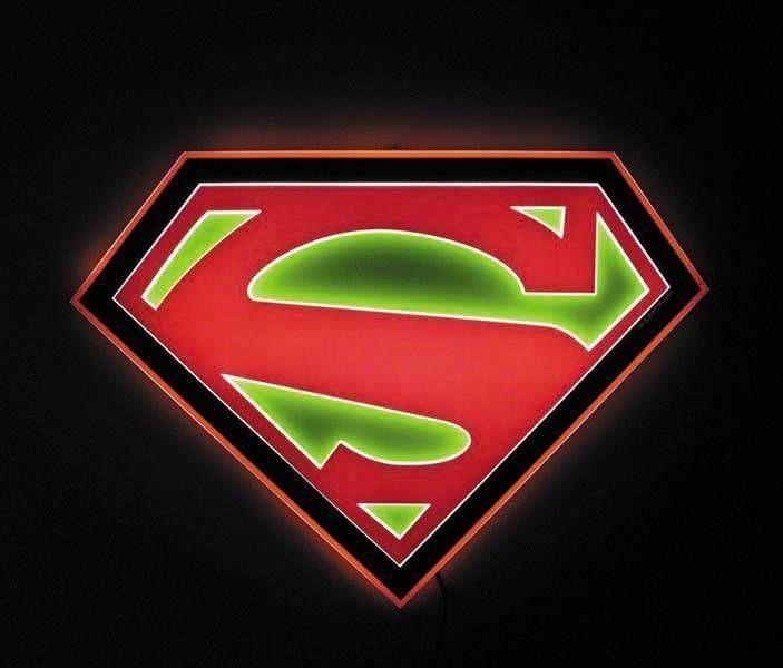 New 52 Superman Logo - DC Comics New 52 Superman Symbol Bright Shield LED Sign BRAND NEW ...