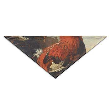 Red Triangle Rooster Logo - Amazon.com: OLGCZM Chicken Bird Paiting Pet Dog Cat Puppy Bandana ...
