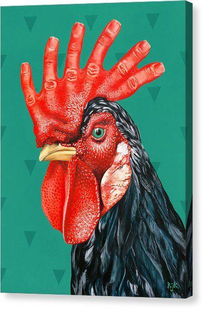 Red Triangle Rooster Logo - Red Triangle Canvas Prints (Page #2 of 52) | Fine Art America