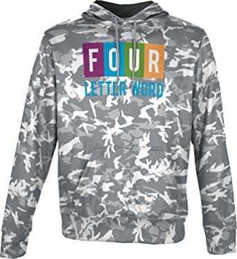 Four Letter Clothing and Apparel Logo - ProSphere Men's Four Letter Words Gaming Camo Hoodie Sweatshirt