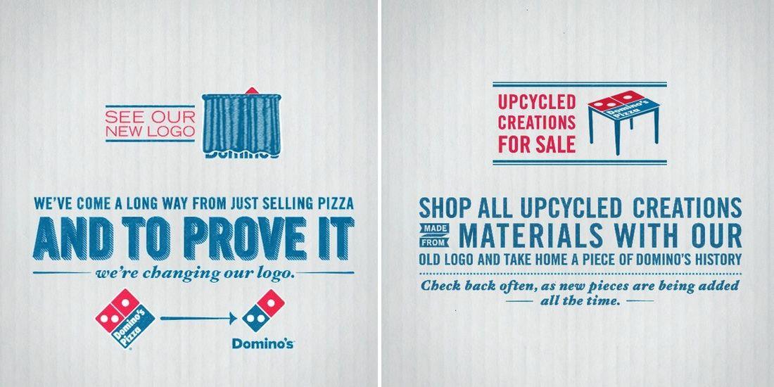 Old Domino's Pizza Logo - Upcycling the old identity