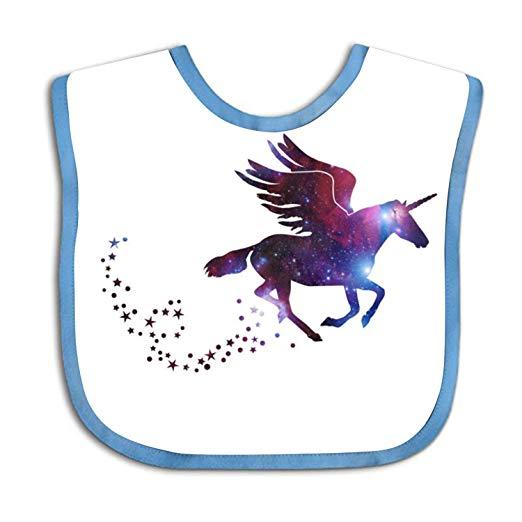 Flying Unicorn Logo - Baby Drool Bibs, Bandana Cotton Bib Unicorn