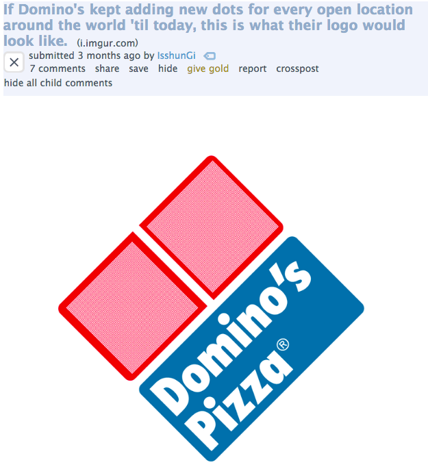 Old Domino's Pizza Logo - The Cult of the Domino's Logo