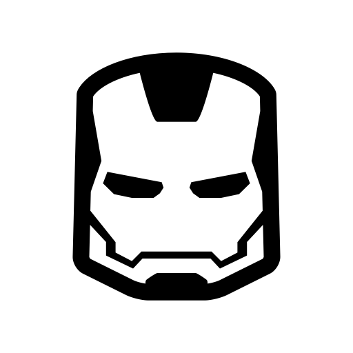 Black and White Superhero Logo - hero, ironman, Comic, superhero icon