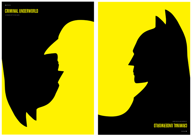Batman Penguin Logo - Batman vs. Penguin Poster Print