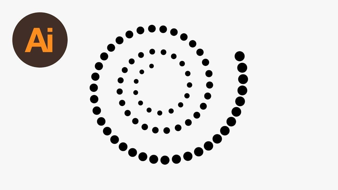 Dots Orange Swirl Logo - How to Create a Dotted Spiral in Illustrator