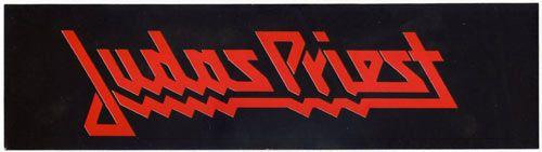 Judas Priest Original Logo - Judas Priest logo __RARE__ VTG 1980 Bumper Sticker Metal Rob Halford ...