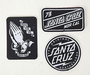 Santa Cruz Logo - SANTA CRUZ Sew on Skateboard Patch Set Logos