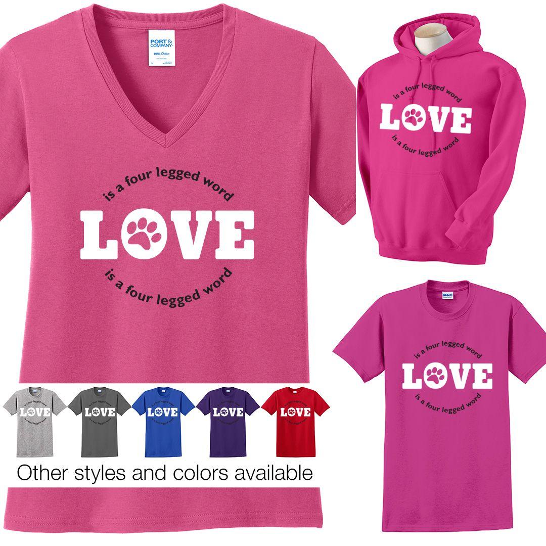Four Letter Clothing and Apparel Logo - Love is a Four Legged Word Apparel