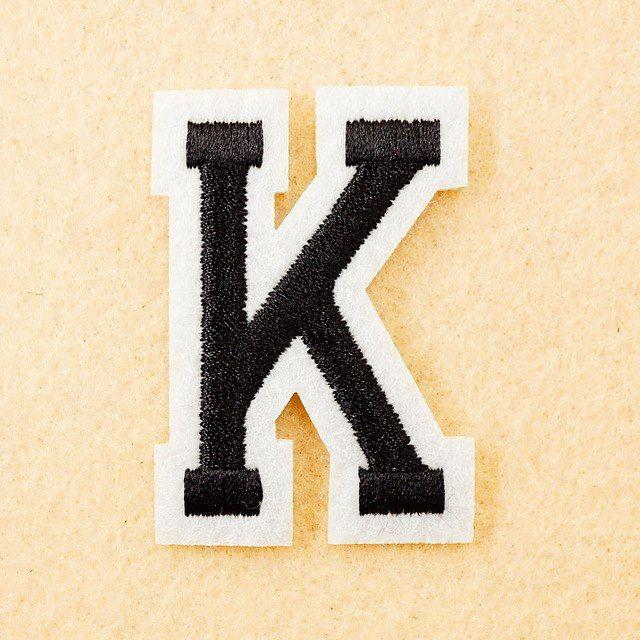 Four Letter Clothing and Apparel Logo - Aliexpress.com : Buy Letter: K (Size:4*5.5cm) DIY Badge Patch