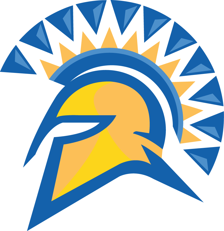 Blue Spartan Logo - San Jose State Spartans Primary Logo (2006) - Blue and Yellow ...