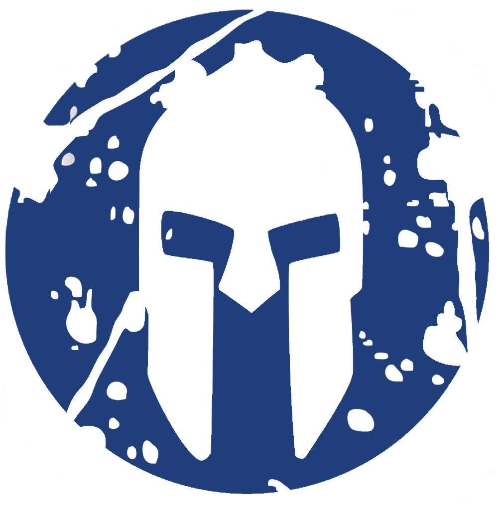 Blue Spartan Logo - SPARTAN Super Vinyl Sticker