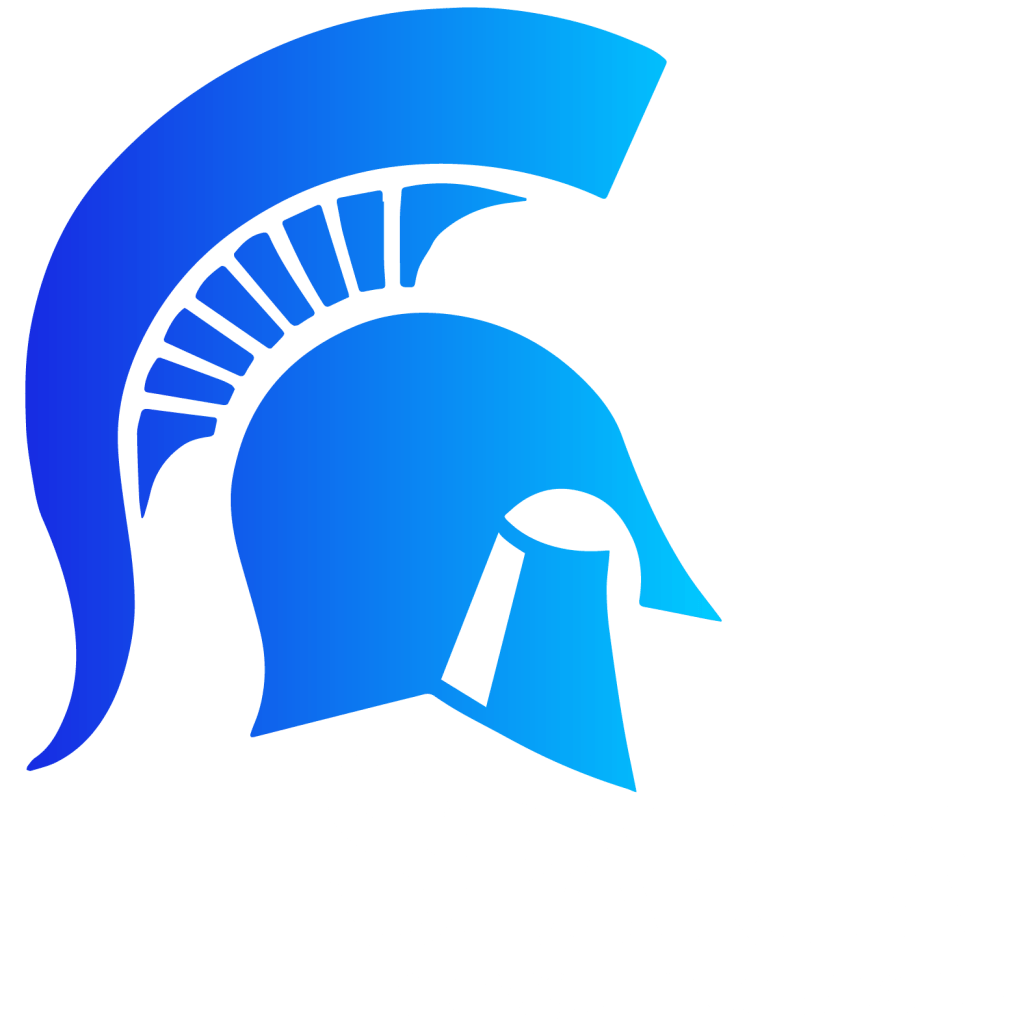 Blue Spartan Logo - Sparta Consulting Group. We play to win