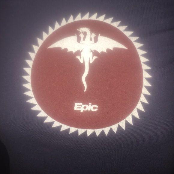 Epic Dragon Logo - Dragon Graphic T Shirt With Epic Size Small Long Sleeve Graphic
