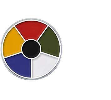 Color Circle Logo - Kryolan Cream Color Circle 1306 Multicolor Makeup Palette 6 Color