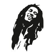 Bob Marley Black and White Logo - Bob Marley | Brands of the World™ | Download vector logos and logotypes