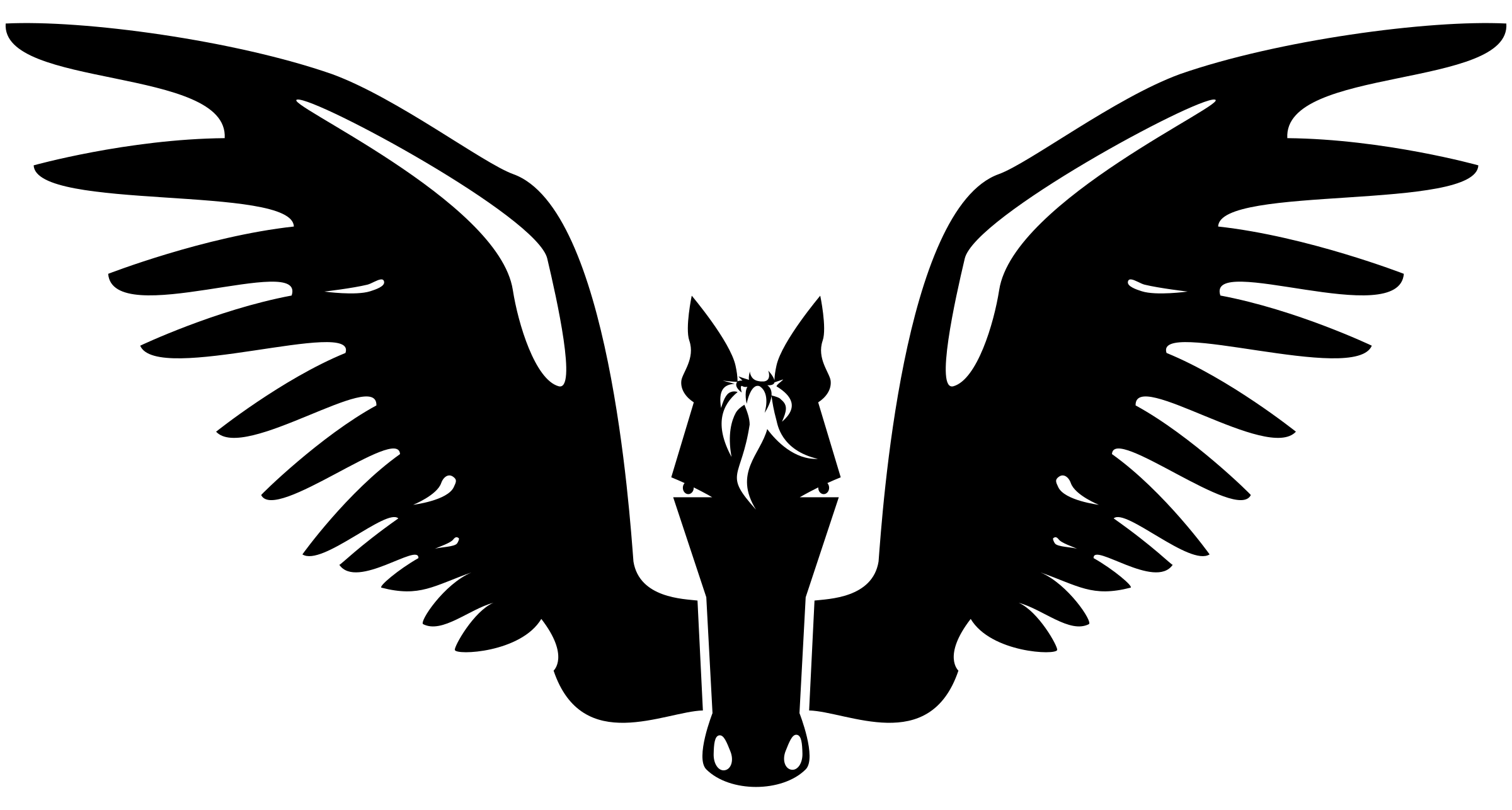 Winged Horse Logo - Clipart