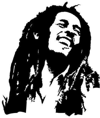 Bob Marley Black and White Logo - For the Boys. Painting, Art, Bob Marley