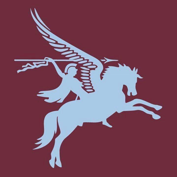 Winged Horse Logo - PEGASUS, THE WINGED HORSE. EMBLEM OF BRITISH AIRBORNE FORCES ...