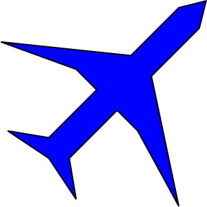 Blue Plane Logo - Boing Blue Freight Plane Icon Clip Art clip