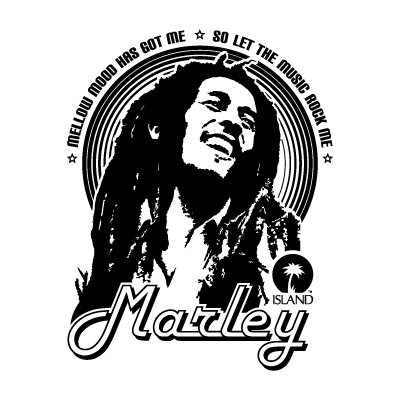 Bob Marley Black and White Logo - Bob marley logo vector free