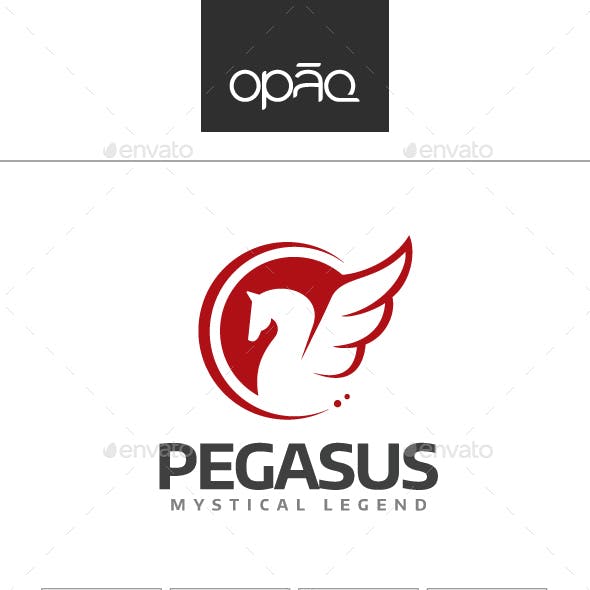 Winged Horse Logo - Winged Horse Logo Templates from GraphicRiver