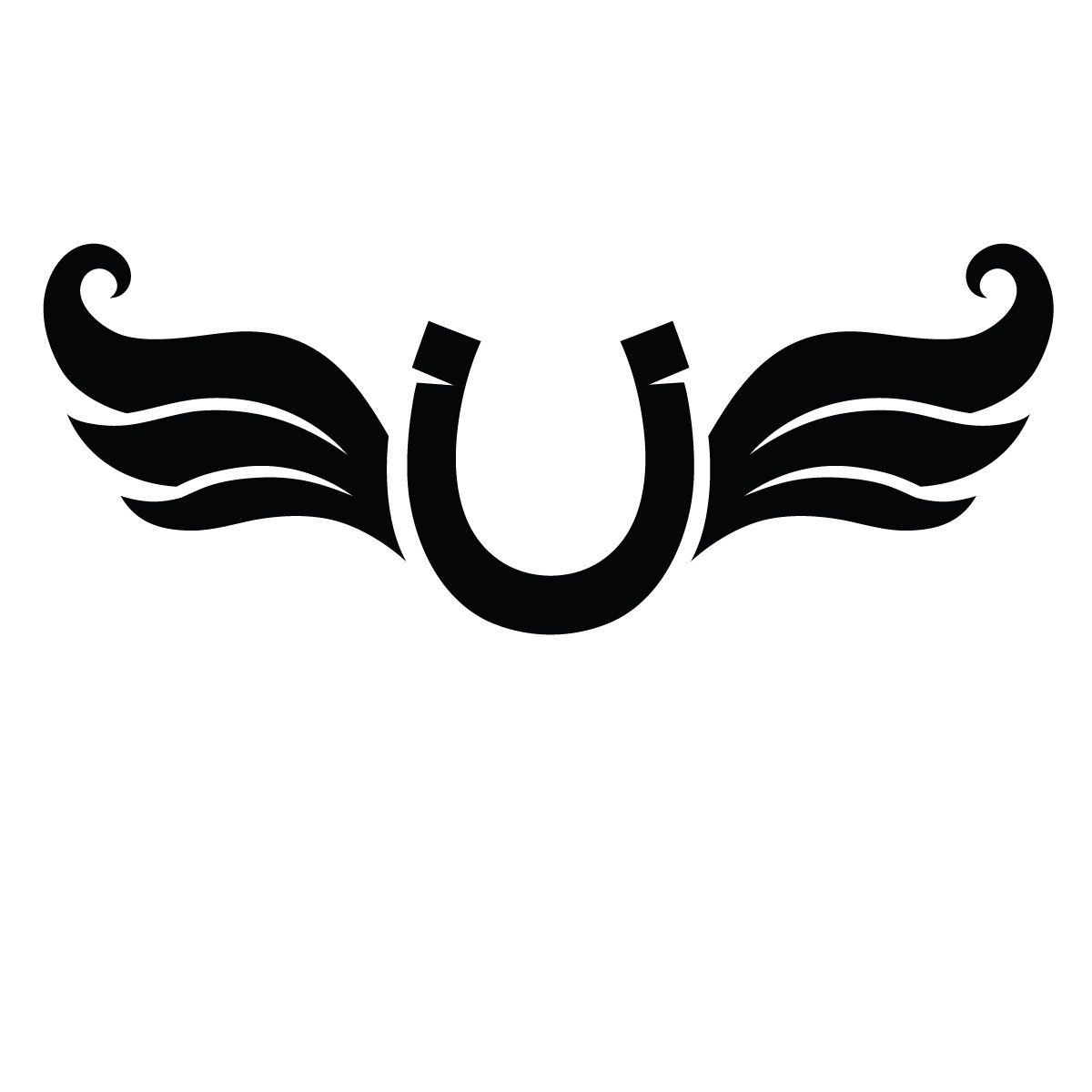 Winged Horse Logo - Winged Horsehoe Quarter Mark Stencil