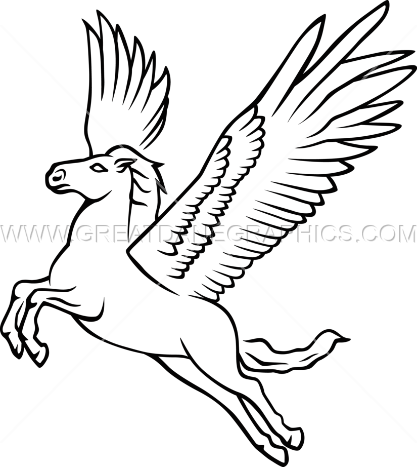 Winged Horse Logo - Winged Horse | Production Ready Artwork for T-Shirt Printing