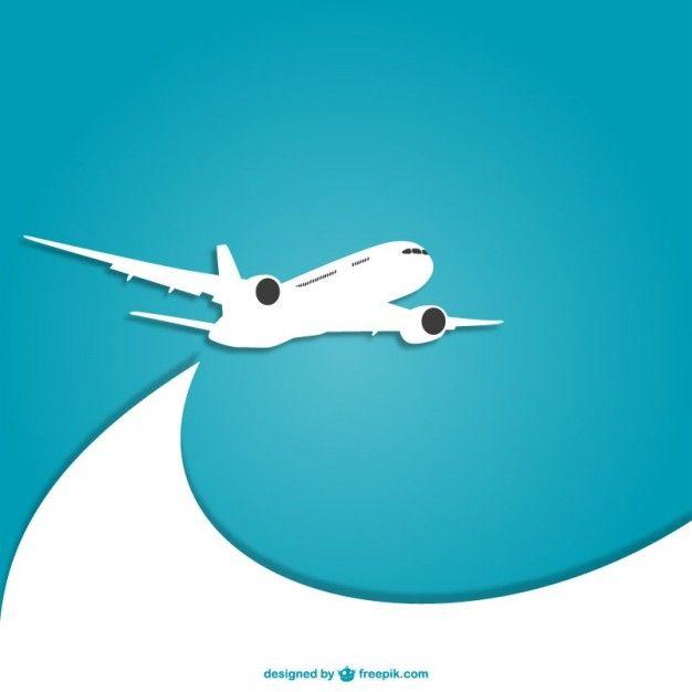 Blue Plane Logo - Blue and white plane Vector